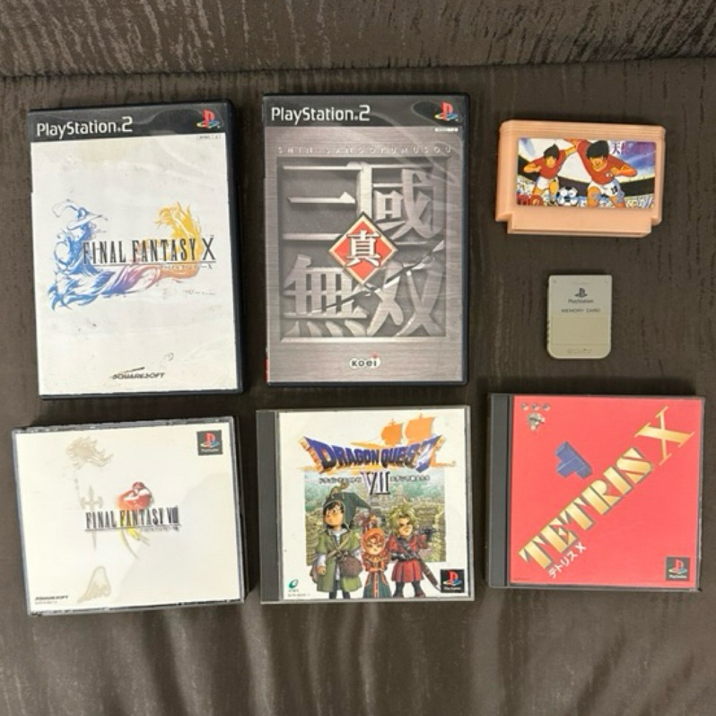 PS PS2 任天堂紅白機 遊戲光碟卡匣 全部一起合售 太空戰士 勇者鬥惡龍 真三國無雙 天使之翼 俄羅斯方塊 | 蝦皮購物
