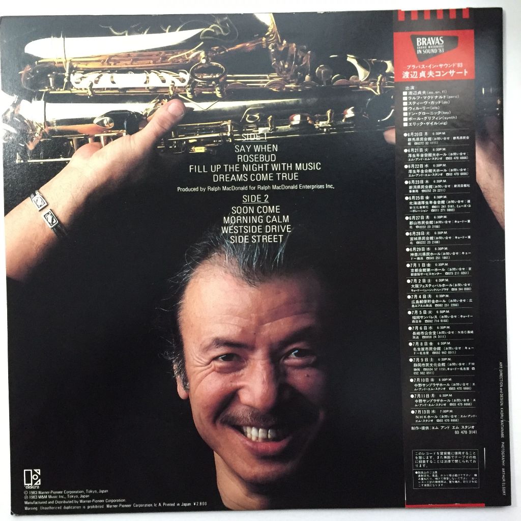 渡邊貞夫Sadao Watanabe – Fill Up The Night（黑膠LP專輯） | 蝦皮購物