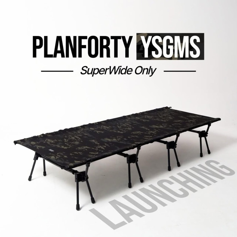 YSGMS 聯名版｜PLANFORTY 黑迷彩 高強度行軍床 1000D codura | 蝦皮購物