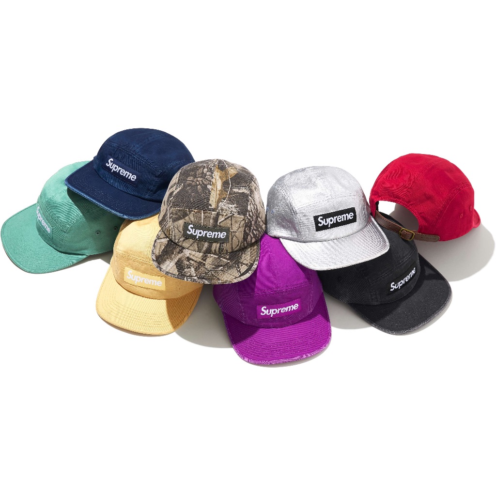 Supreme 2025 S/S 春夏Washed Chino Twill Camp Cap 皮扣帽子