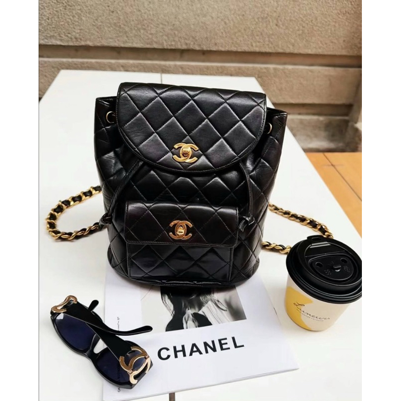 Chanel vintage 經典Duma後背包 香奈兒包包 香奈兒後背包 | 蝦皮購物