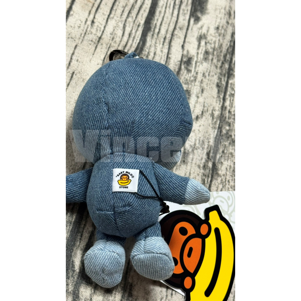 全新現貨BAPE BABY MILO PLUSH DENIM DOLL KEYCHAIN | 蝦皮購物