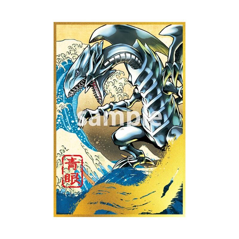 日本郵局限定遊戲王25周年限定郵票套組NYC1-JP001 浮世繪青眼白龍金鑽