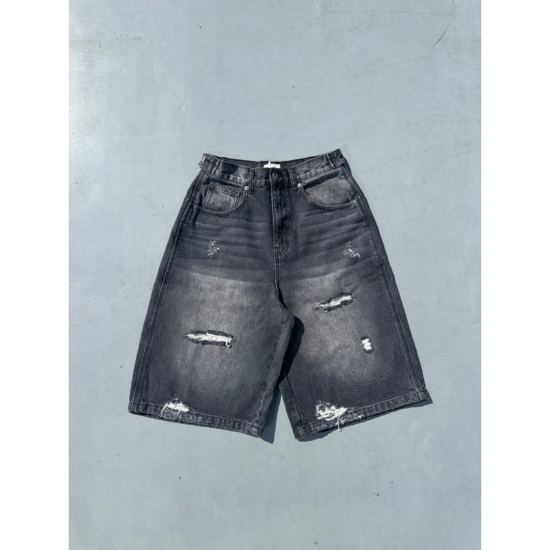 シロちゃんさん専用9090 King Logo Buggy Jorts 9090 King Logo Buggy Jorts 皇冠徽章膝下牛仔短褲
