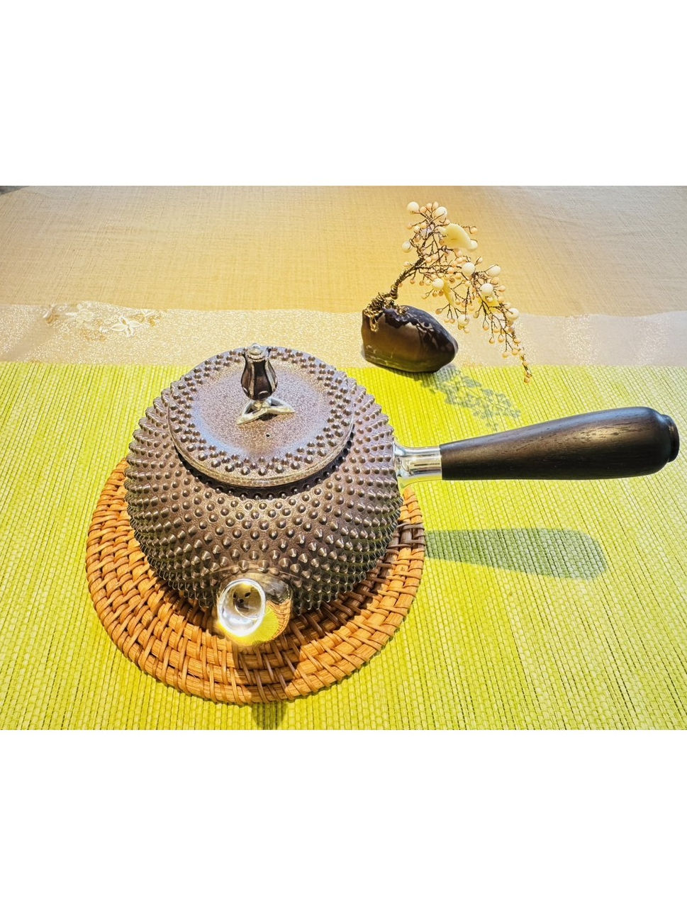 純銀霰茶托 日本*石黑光南* 純銀玉霰橫手茶壺(古美) 全新品| 蝦皮購物