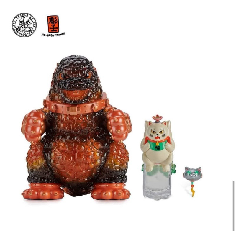 紅蓮・百猫　全身版　モンスター　特撮　怪獣　フィギュア　ソフビ　アートトイ 台灣彫壬百貓紅蓮全身版| 蝦皮購物
