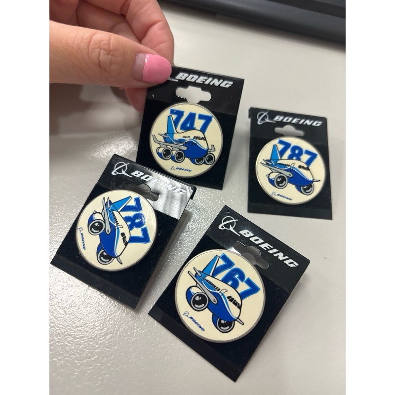 現貨商品 全新商品 航空迷限定 波音公司787 紀念造型飛機小徽章 | 蝦皮購物