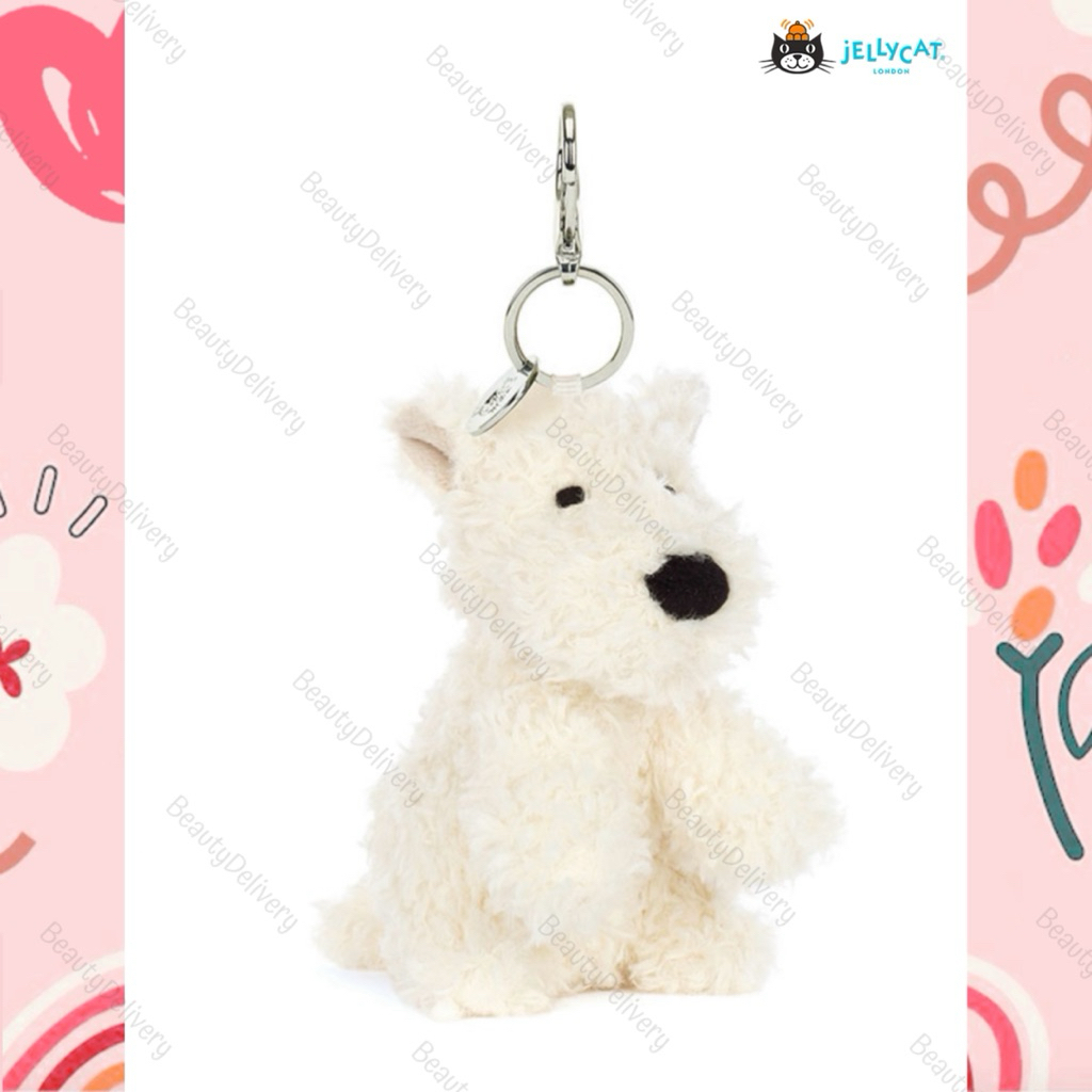 臺灣現貨／jellycat Munro Scottie Dog bag charm西高地白梗吊飾／鑰匙