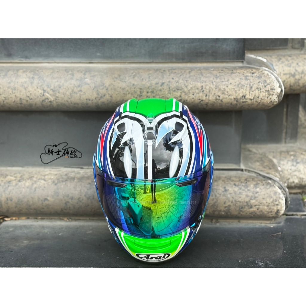 ⚠YB騎士補給⚠ ARAI RX-7X Nakano 04' GREEN 中野真矢安全帽RX7X 綠月