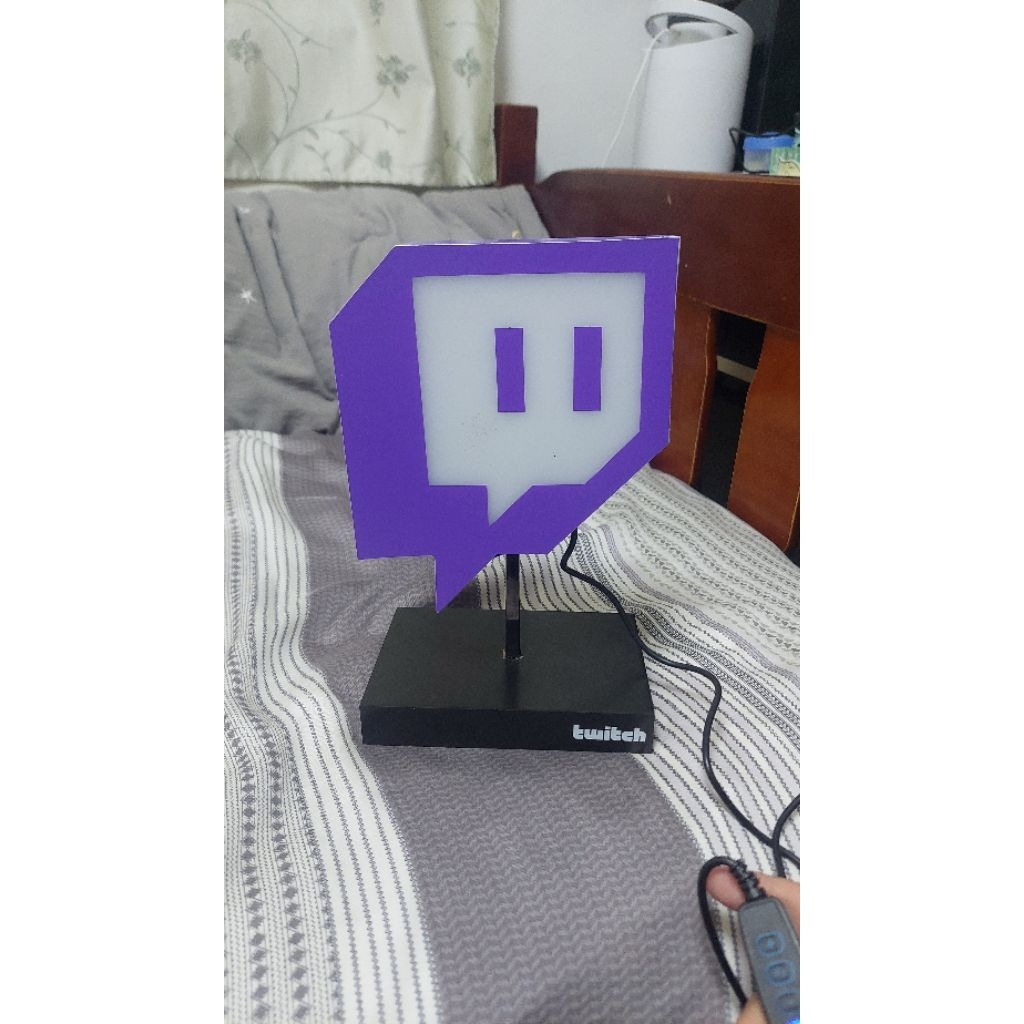 Twitch 3D LED Glotch Light Twitch的LED夜燈 | 蝦皮購物
