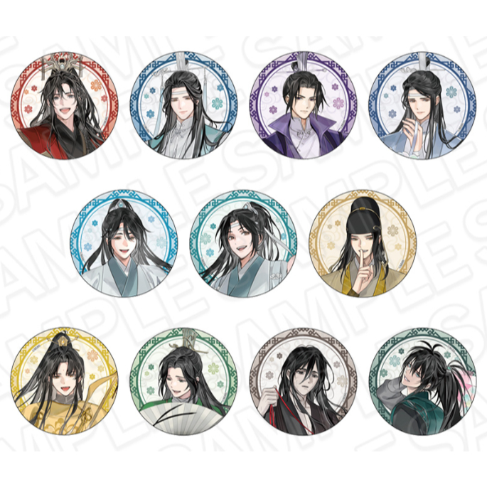 現貨//魔道祖師五周年記念展//魏無羨藍忘機盲抽徽章盲抽無法選款| 蝦皮購物