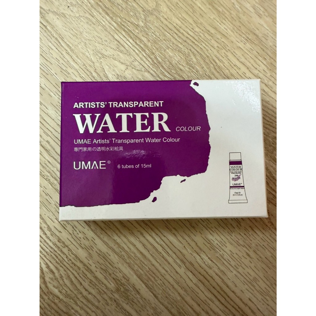 【二手美術用具 全新】UMAE WATER COLOR 奧馬透明水彩 6色 | 蝦皮購物