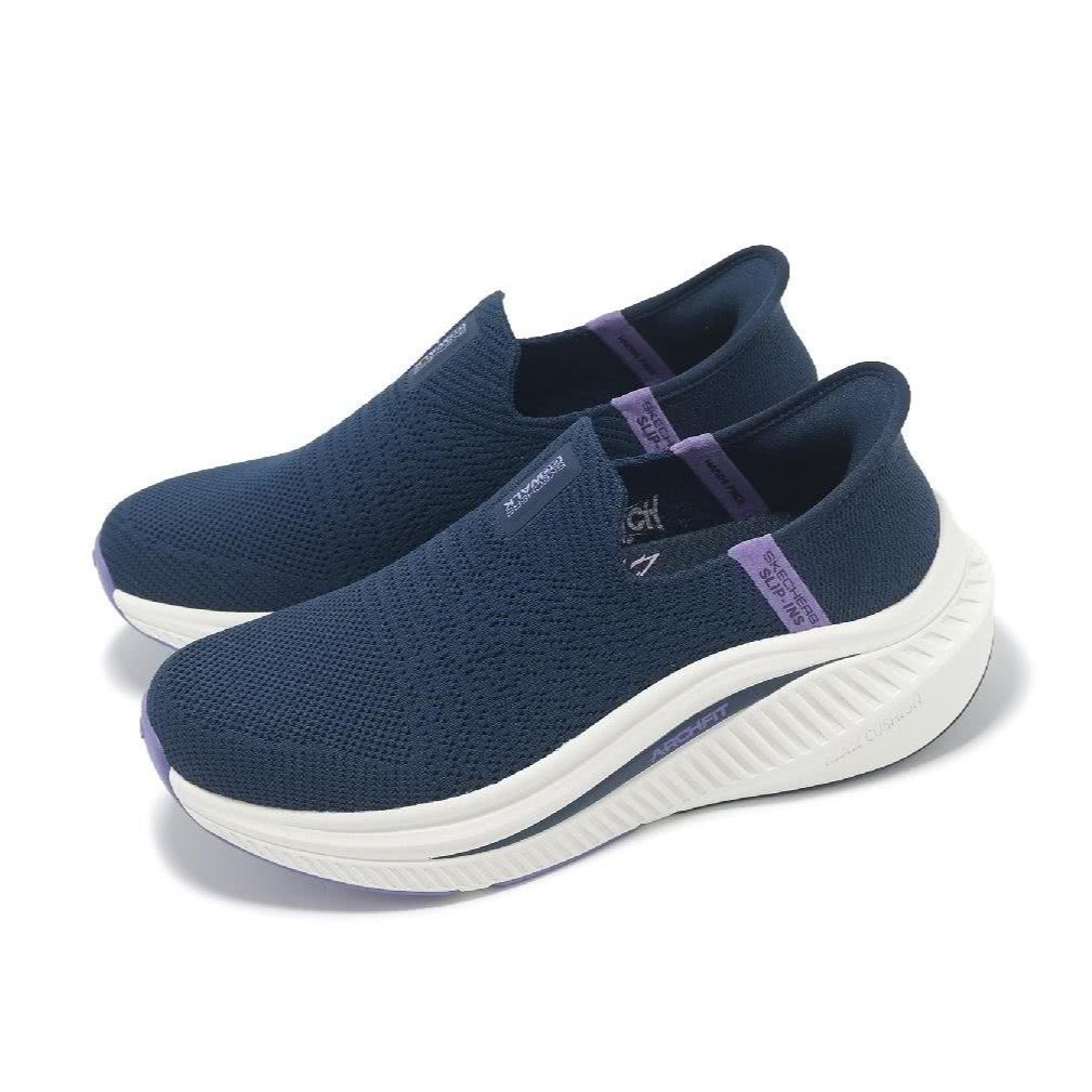 【SKECHERS】健走系列 Go Walk Max Cushioning Arch Fit-125586-紫藍\女 | 蝦皮購物