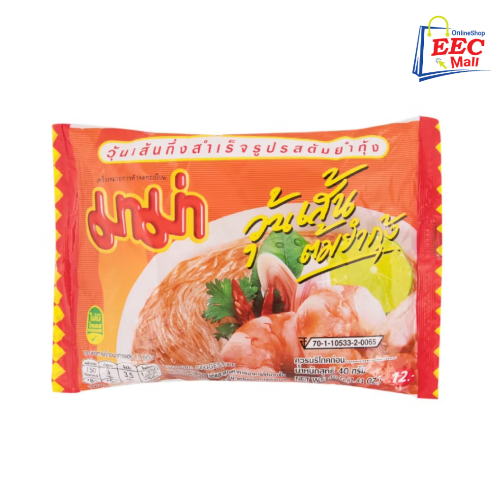 泰國 MAMA Instant Bean Vermicelli Tom Yum 媽媽 酸辣味冬粉 酸辣冬粉 40g | 蝦皮購物