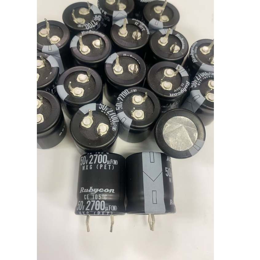 台灣現貨 RUBYCON 2700uF/50V 尺寸22X25mm 鋁質電解電容 牛角電容 (SNAP) | 蝦皮購物