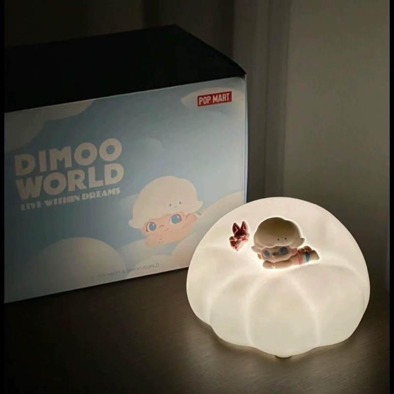 全新現貨🔥正品 正版 POP MART Dimoo 雲朵陶瓷燈 小夜燈 夜燈 陶瓷燈 DIMOO 周邊 | 蝦皮購物