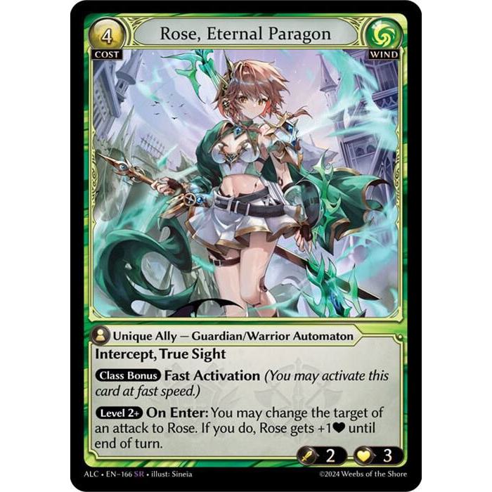 頂溪😊grand archive GA ALC EN-166 SR Rose, Eternal Paragon | 蝦皮購物