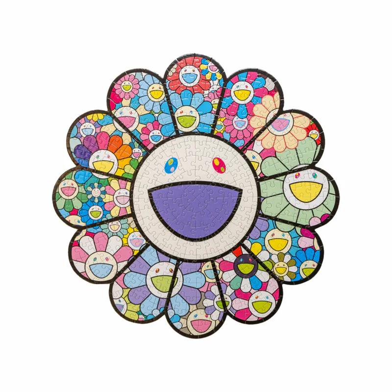 日貨代購CITY】2025SS 村上隆Jigsaw Puzzle Yonaguni 花朵拼圖可裱框