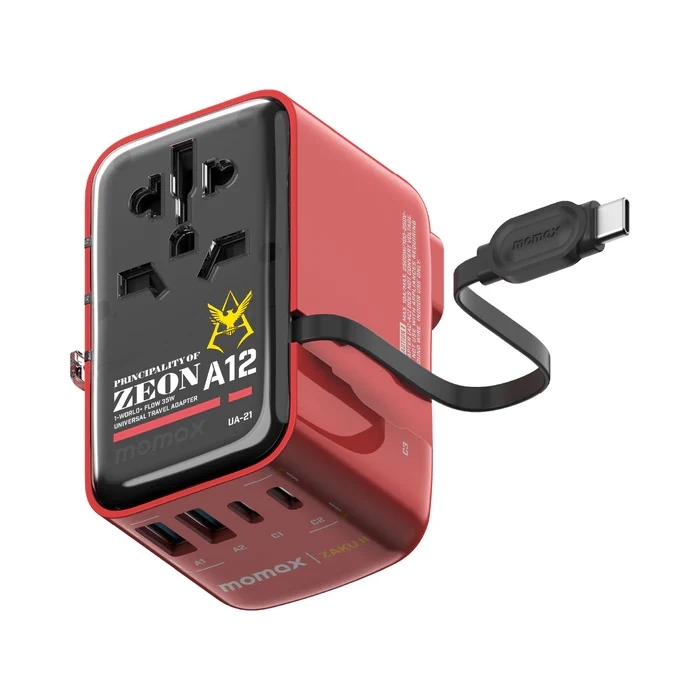 【日本未発売】MOMAX 1-World+ Flow シャア専用ザク35W充電器 tw-11134207-7rbkd-m9i73l9t44iue2