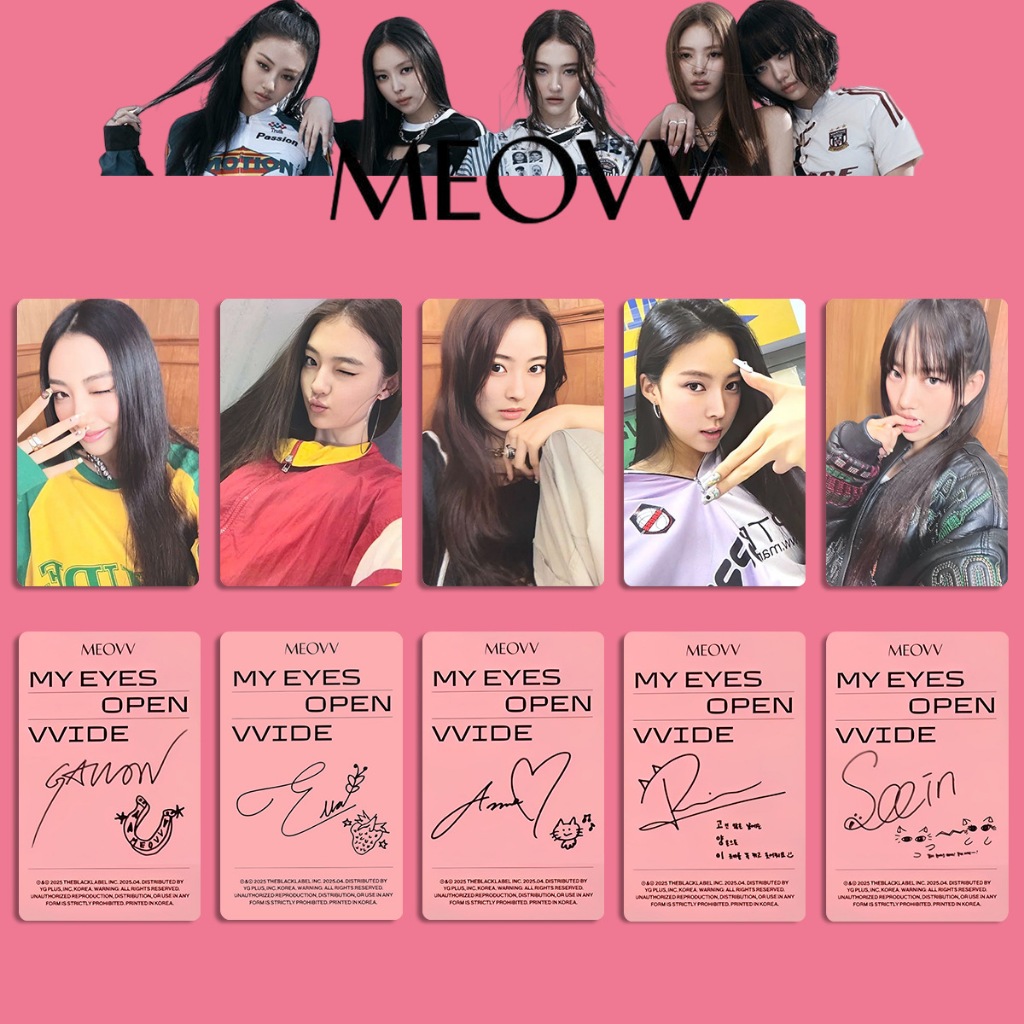 MEOVV スイン MY EYES OPEN VVIDE GS25 限定 トレカ MEOVV スイン トレカ hellolive ヨントン - メルカリ