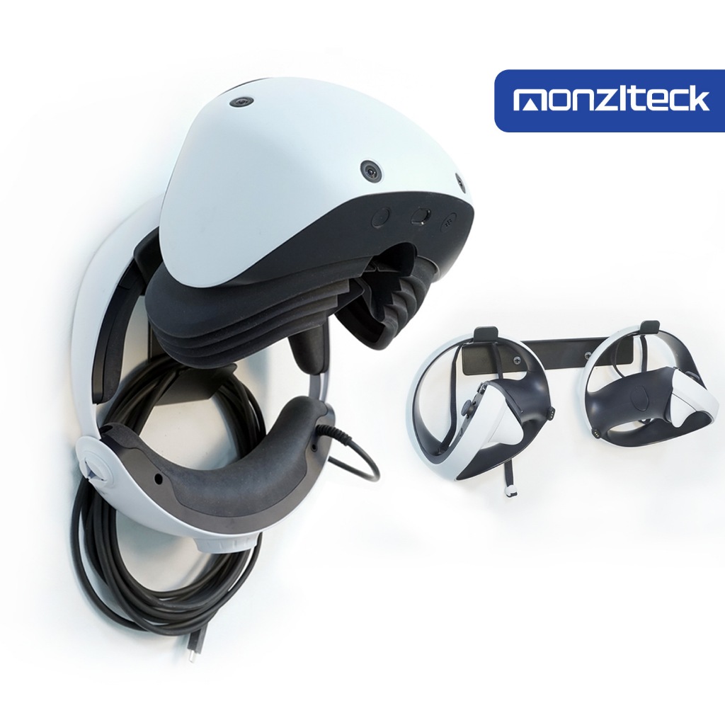 適用 Monzlteck PSVR2 PSVR1 支架 金屬 虛擬現實頭戴設備 壁掛支架 控制器VR收納支架 打孔安裝 | 蝦皮購物