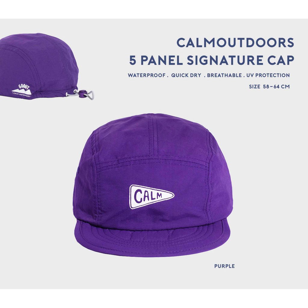 泰國🇹🇭現貨💖CALMOUTDOORS panel signature cap 五分割防水輕量帽