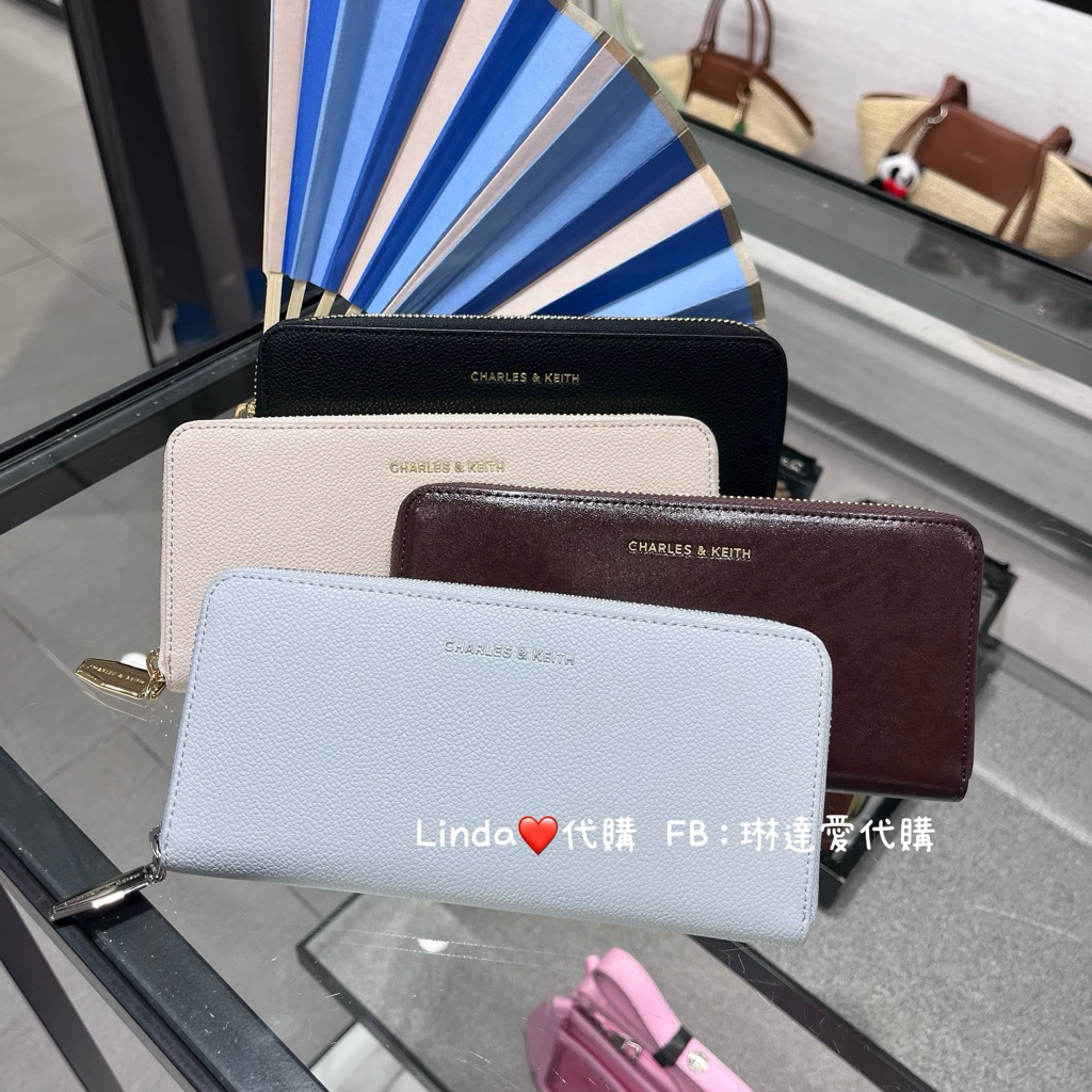 Linda ️代購 現貨 小ck Charles & Keith 拉鍊長夾 皮夾 CK6-10770552-1 | 蝦皮購物