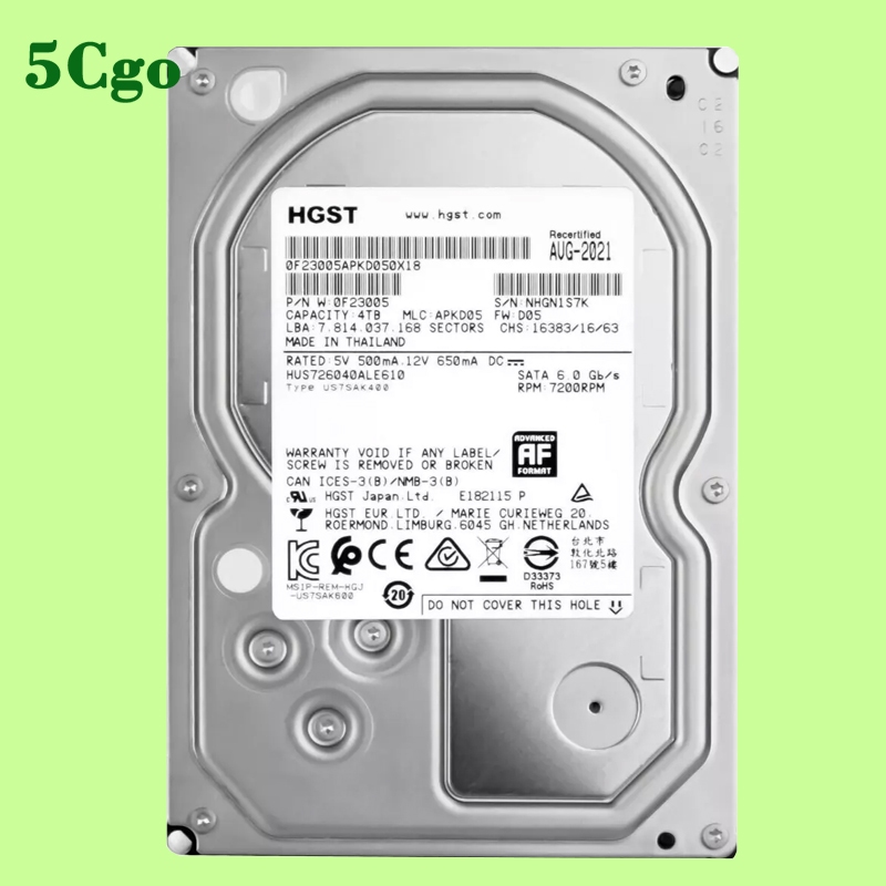 5Cgo.【含稅】HGST/日立HUS726040ALE610 4TB 7200轉SATA 3.5吋企業級