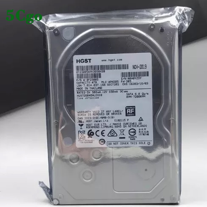 5Cgo.【含稅】HGST/日立HUS726040ALE610 4TB 7200轉SATA 3.5吋企業級