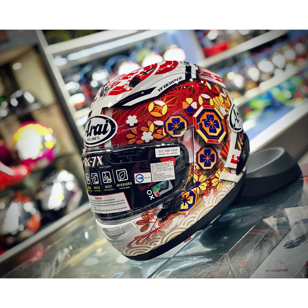 🏆UPC騎士精品-旗艦館🏆 Arai RX-7X NAKAGAMI GP3 中上貴晶全罩安全帽