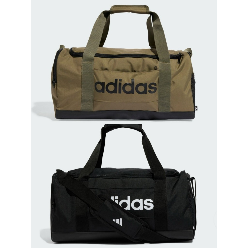 adidas LINEAR DUFFEL S 斜背包 旅行包 健身包 背包 旅行袋 卡其IN6114 黑JE8343 | 蝦皮購物