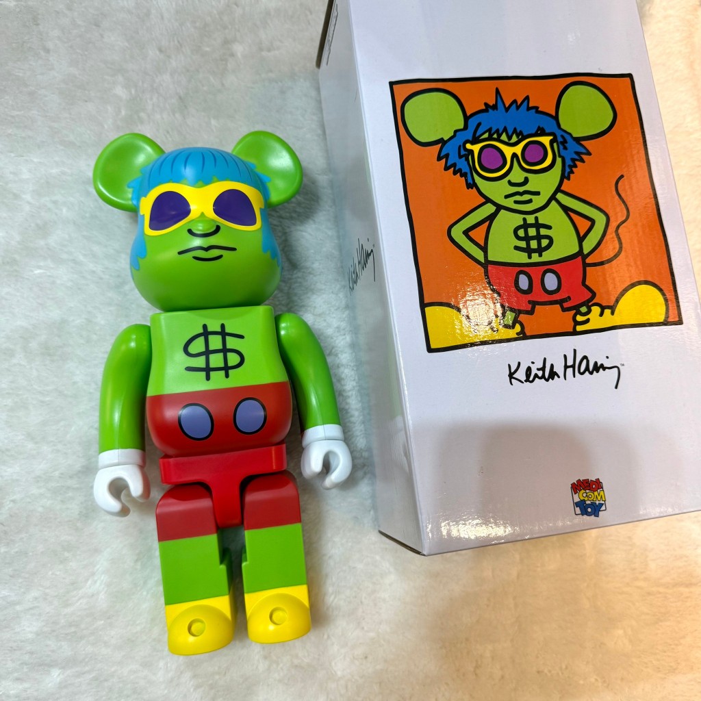 (僅拆擺)(Little bee小蜜蜂精品)BE@RBRICK 庫柏力克熊 Ketih Haring 安迪老鼠 400% | 蝦皮購物