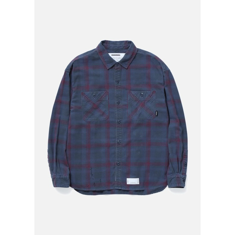 25SS NEIGHBORHOOD SAVAGE TARTAN CHECK SHIRT LS 全新正品NBHD | 蝦皮購物