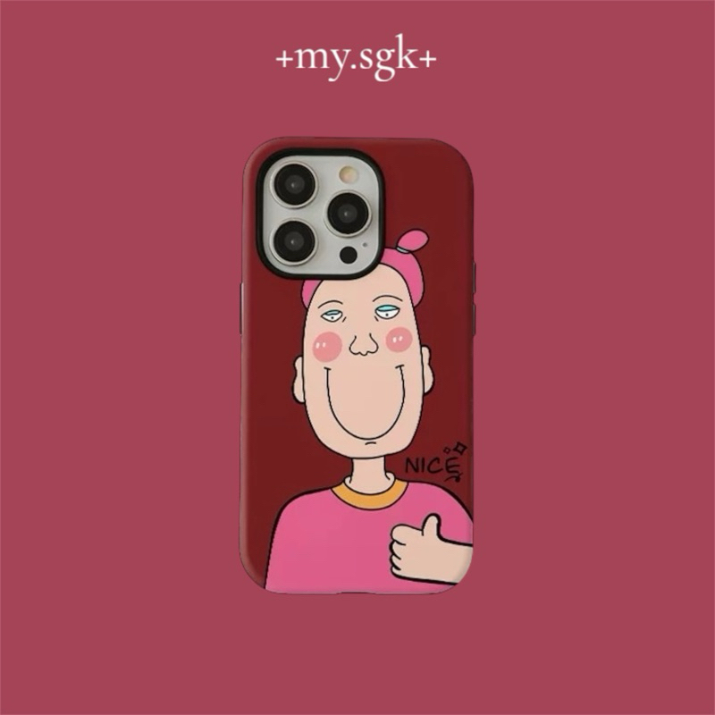 my.sgk𓆟[台灣出貨]創意NICE女孩手機殼 3C配件 iPhone 手機殼 全包防摔 菲林二合一/A020 | 蝦皮購物