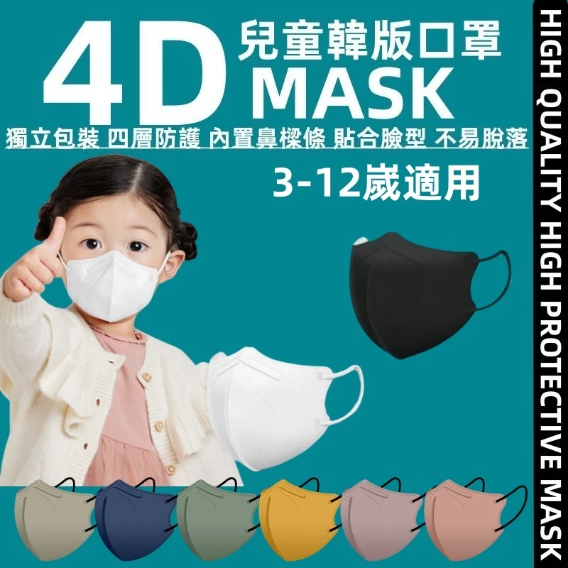 兒童4D韓版口罩評價與選購重點:蝴蝶型卡通款是否適合3-12歲孩子?
