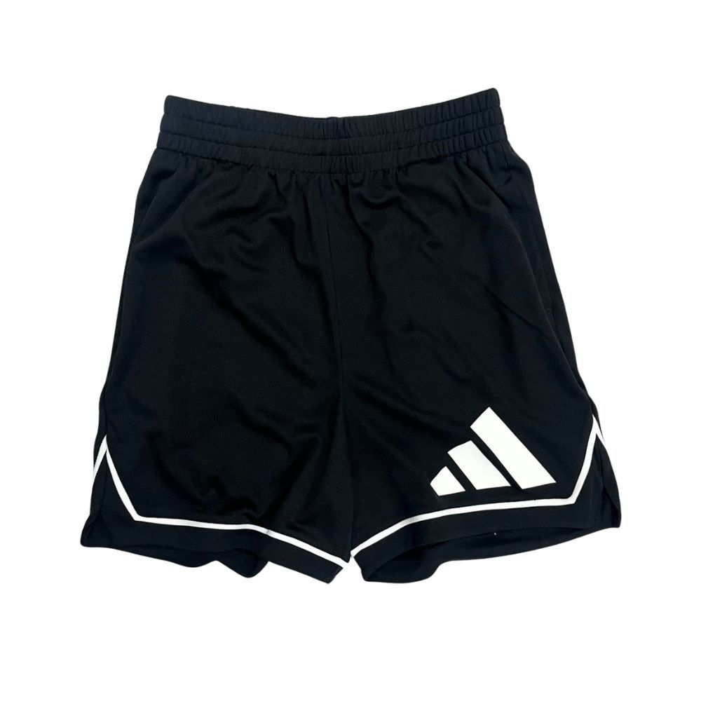 【滿千超取免運】ADIDAS 籃球褲 黑 兩側口袋 大白標滾白線 JN4728 | 蝦皮購物
