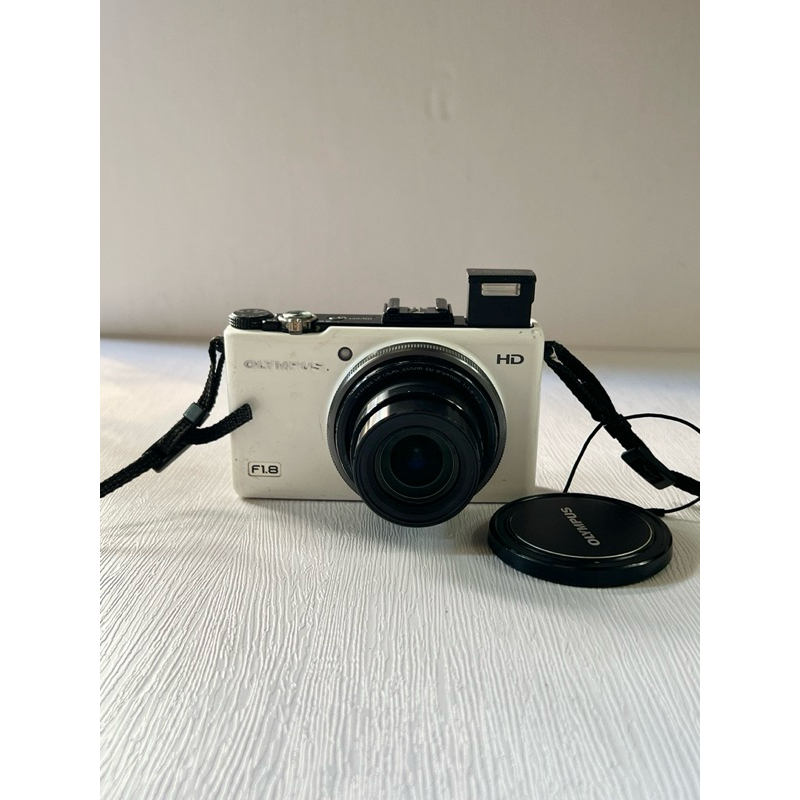 Olympus XZ-1復古CCD機皇廣角大光圈數位相機奶油白| 蝦皮購物