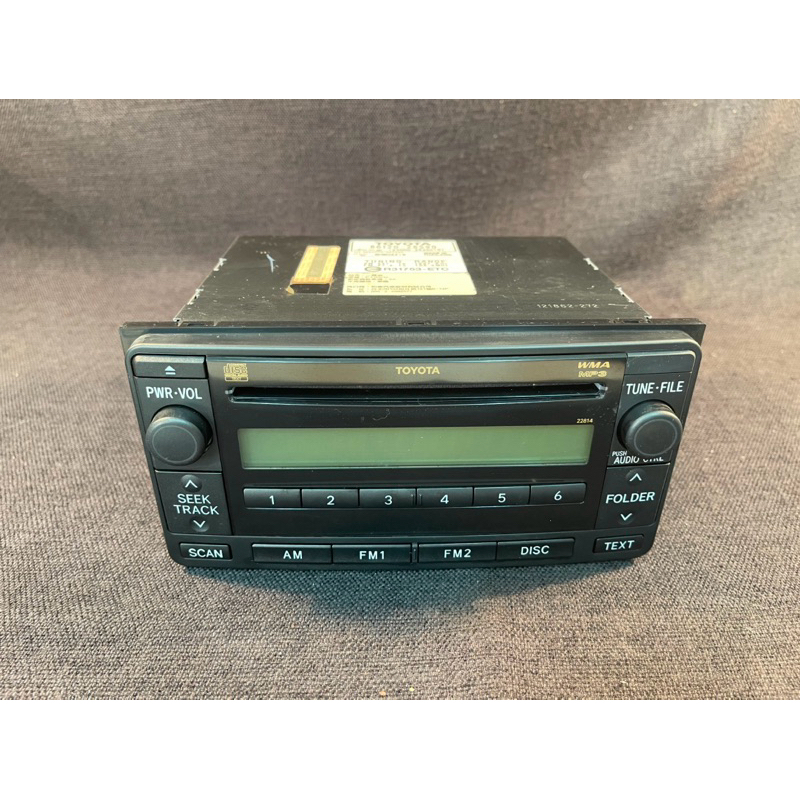Toyota 汽車音響主機 富士 FUJITSU TEN 型號FT0001c 廠商件號86120-28590 | 蝦皮購物