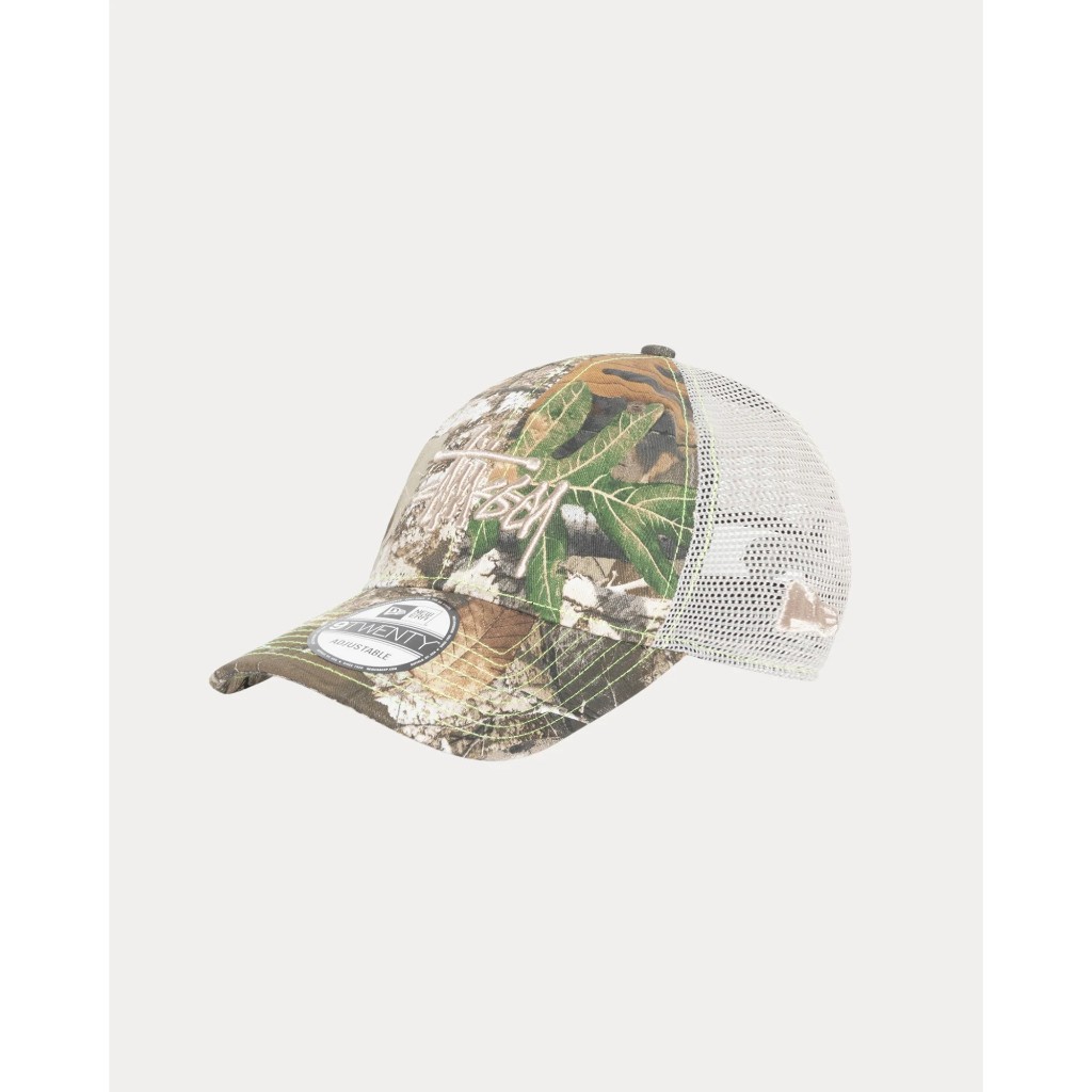 Stussy NEW ERA 9TWENTY BASIC TRUCKER 迷彩 聯名帽款迷彩Stussy x NEW ERA 9TWENTY BASIC TRUCKER REAL TREE