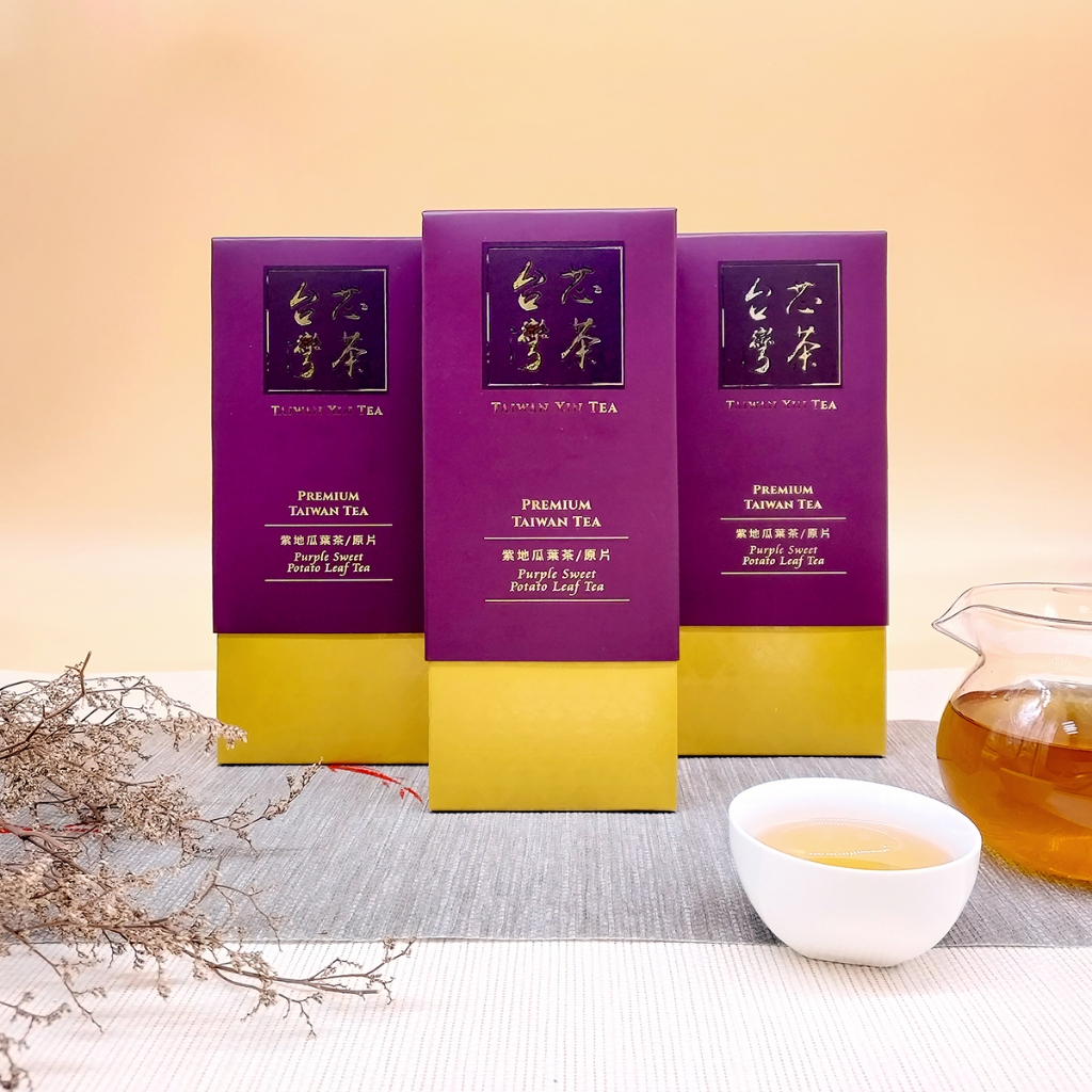 台灣芯茶｜原片茶葉三盒組｜茶葉(一盒100g)x三盒｜茶葉 茶葉禮盒 原片茶葉 地瓜葉茶 紫地瓜葉茶 芯茶 原茶 | 蝦皮購物