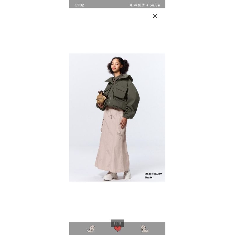 日系品牌GU女裝工裝長裙 | 蝦皮購物