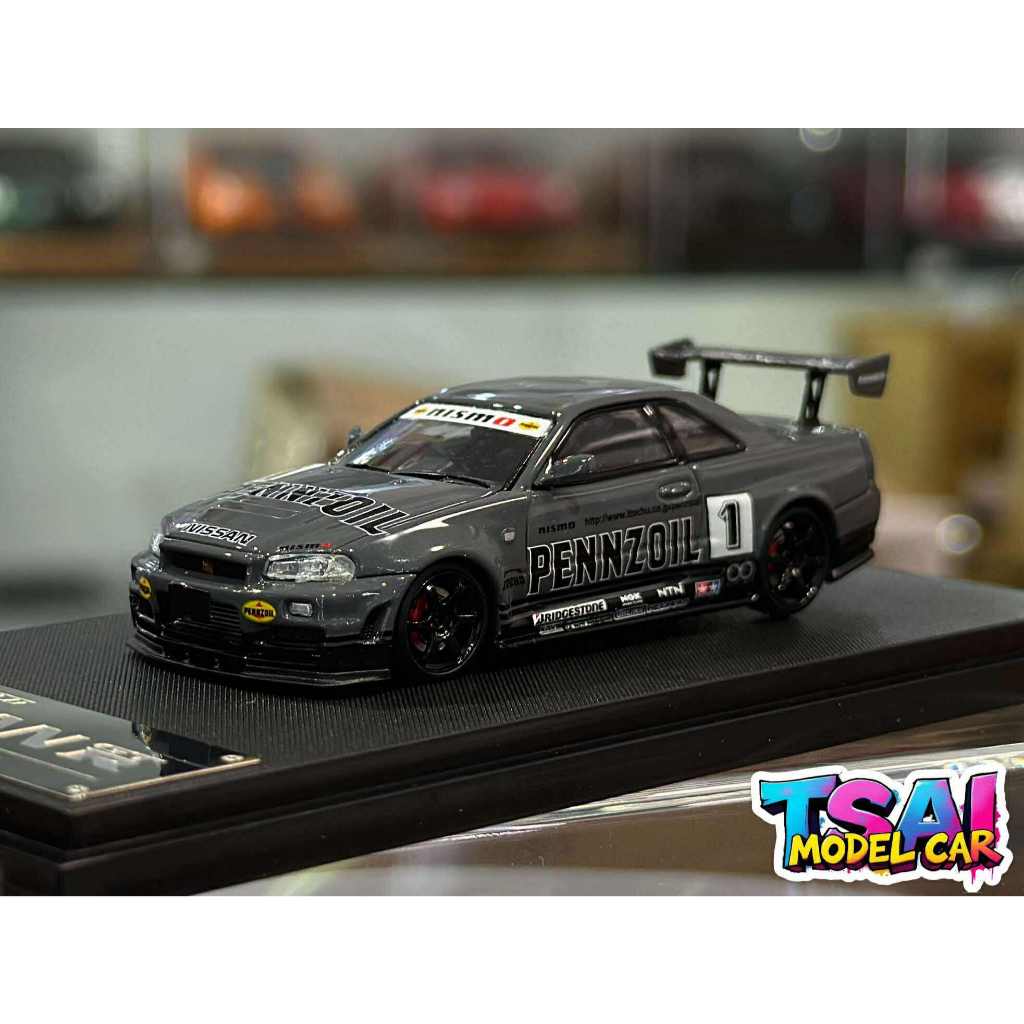Fuji 1:64 Skyline GTR R34 Nismo Z-Tune Modello da corsa