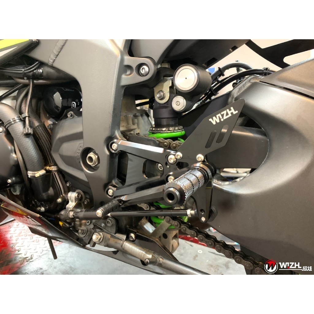 欣炫W!ZH腳踏後移BEV2 ZX6R升高ZX-6R打檔桿ZX踏桿6R踏板NINJA剎車