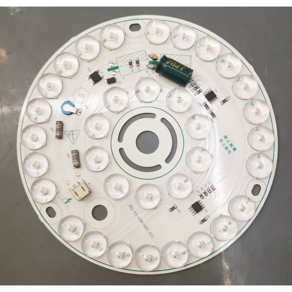 免驅動超亮12瓦LED吸頂燈燈板三色光 led燈盤 led燈芯110V 圓形燈芯LED吸頂燈替换光源改造燈板 燈芯三色光 | 蝦皮購物