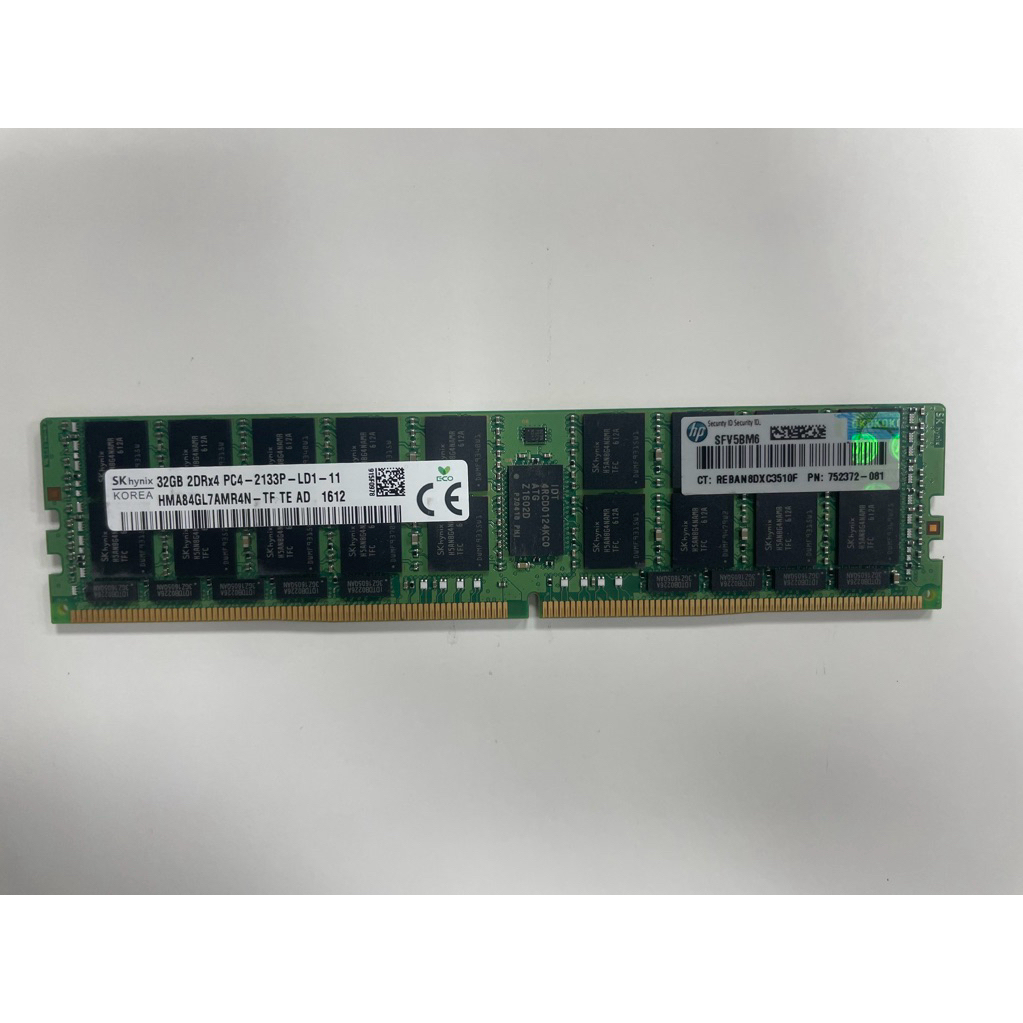 賣可小舖】工作站SK hynix 海力士32GB DDR4 2933記憶體REG伺服器用（桌