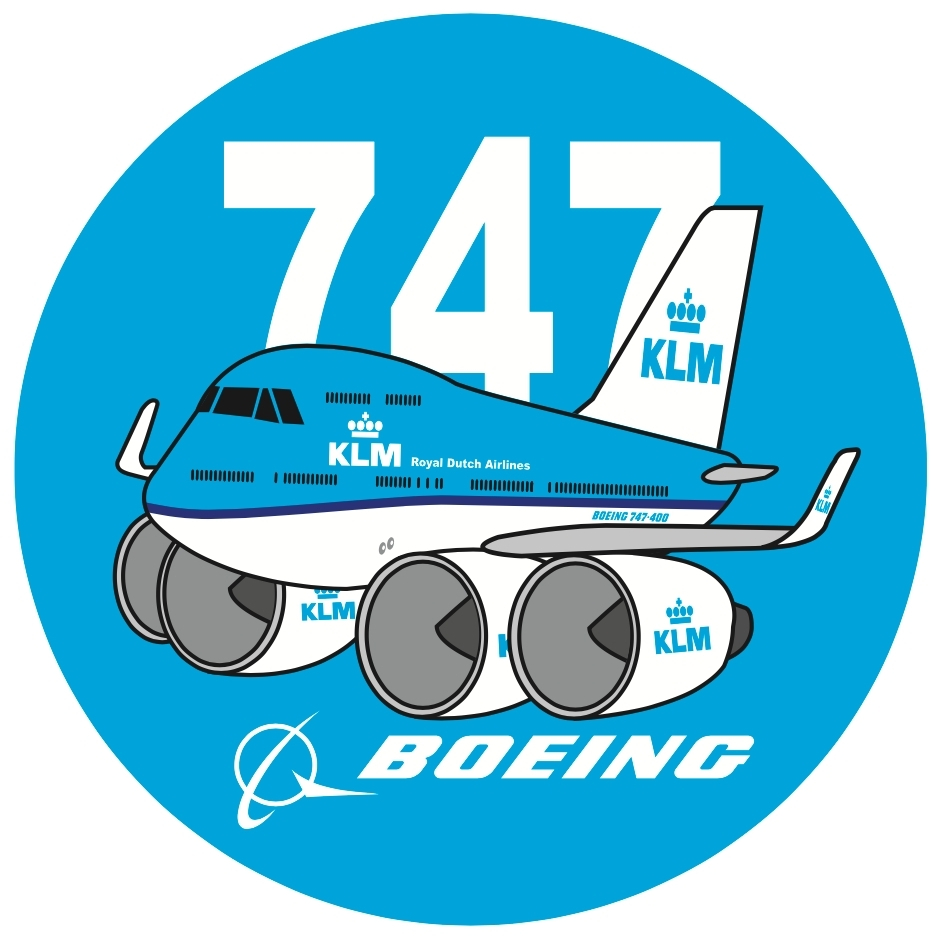 AMY航空城 KLM 747 7CM STICKER 貼紙 S-C-747-KL | 蝦皮購物