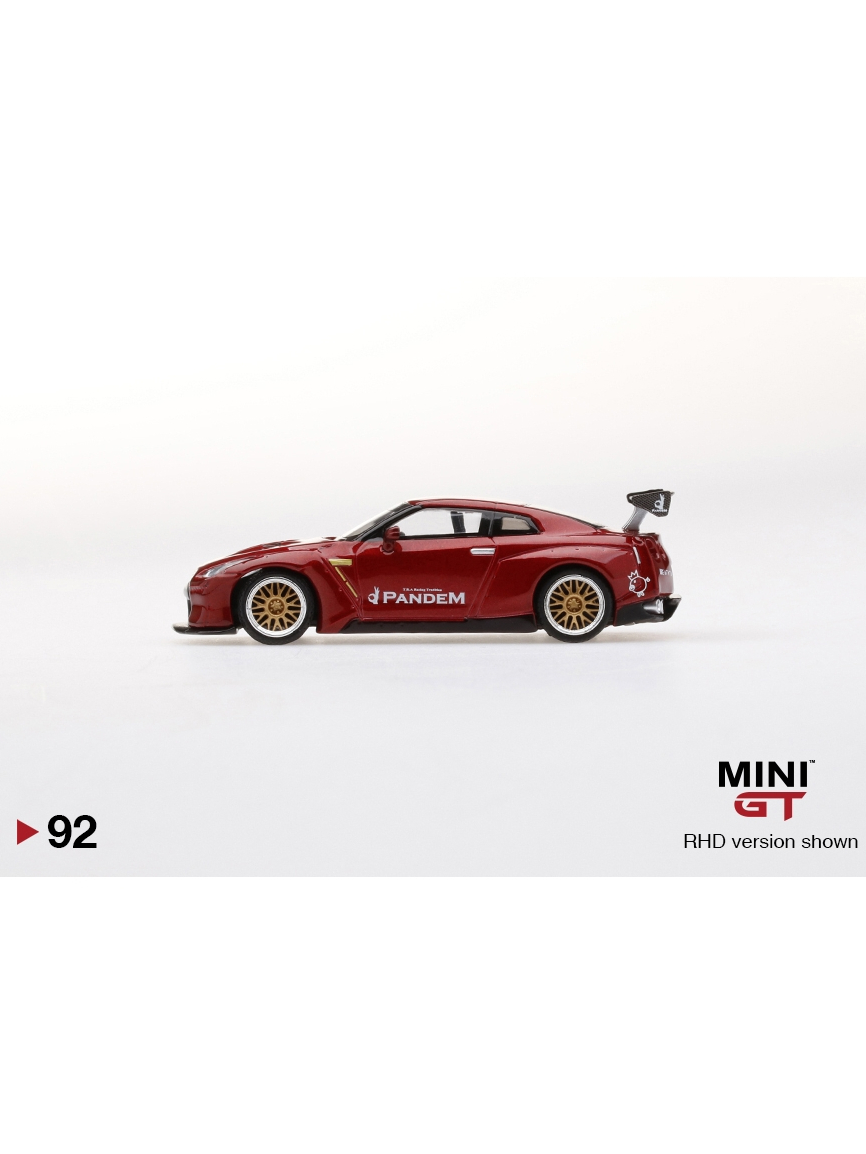 ミニカー MINI GT No.92 Pandem GT-R Lava Red MINI GT 1/64 No.92 Pandem Nissan GT-R (R35) Lava Red RHD MGT00092