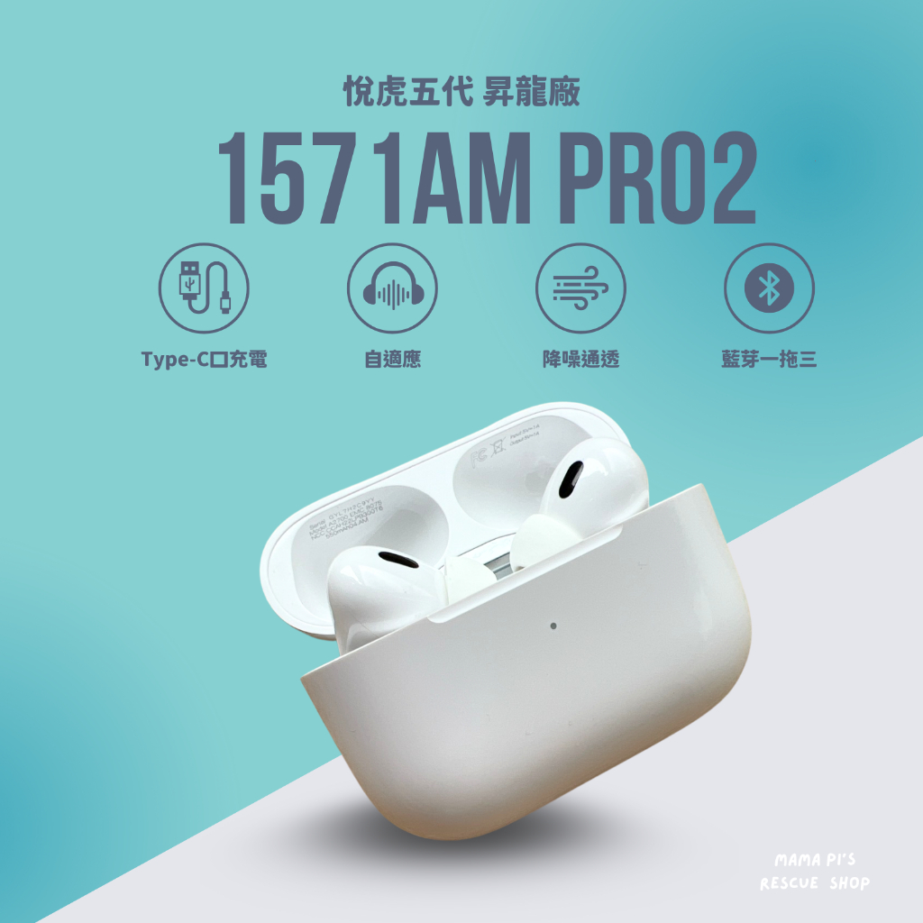 AirPods Pro 2 H2 晶片降噪、空間音訊、USB-C 充電盒、30 小時續航