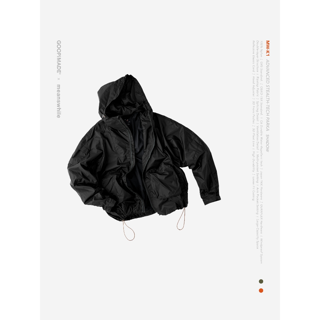 GOOPiMADE x meanswhile 2025MW-K1 Advanced Stealth-Tech PARKA