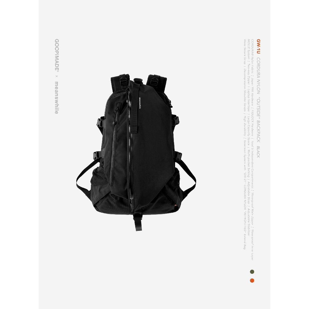 GOOPiMADE x meanswhile GW-1U CORDURA NYLON OUTSIDE Backpack | 蝦皮購物